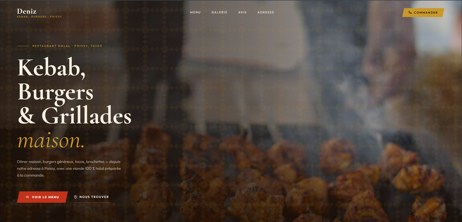Deniz Kebab — Site internet